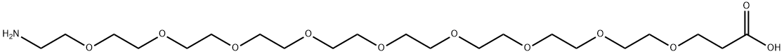 Amino-PEG9-acid Struktur