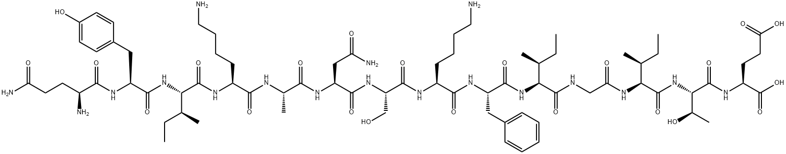 Tetanus toxin (830-843) 结构式