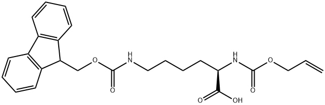 Alloc-D-Lys(Fmoc)-OH Structure
