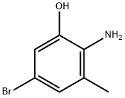 2-氨基-5-溴-3-甲基苯酚 结构式