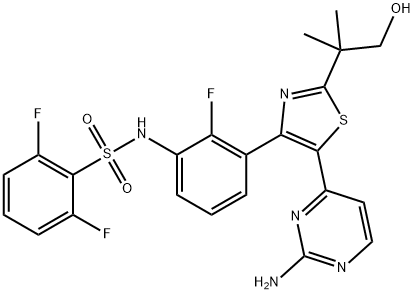 ヒドロキシダブラフェニブ 化学構造式