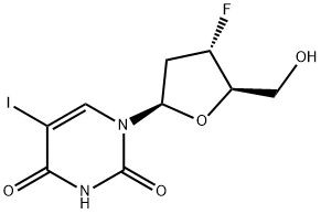 2',3'-ジデオキシ-3'-フルオロ-5-ヨードウリジン 化学構造式