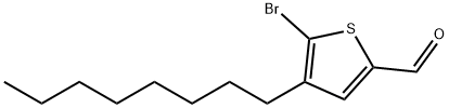 2-Thiophenecarboxaldehyde, 5-bromo-4-octyl-,1196714-93-8,结构式