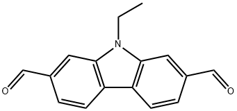 9H-Carbazole-2,7-dicarboxaldehyde, 9-ethyl- Struktur