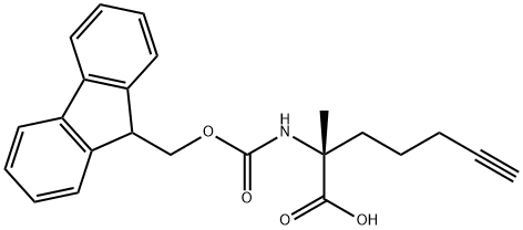 FMoc-α-Me-D-Gly(Pentynyl)-OH Structure