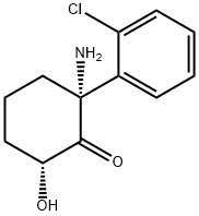 Cyclohexanone,2-amino-2-(2-chlorophenyl)-6-hydroxy-,(2R-cis)-(9Cl) Structure