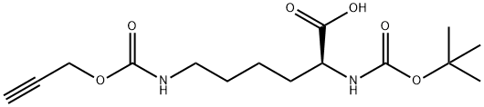 N-α-Boc-propargyl-lysine-OH Struktur