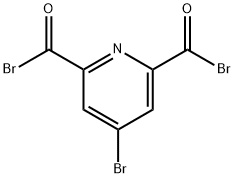 2,6-Pyridinedicarbonyl dibromide, 4-bromo- Structure