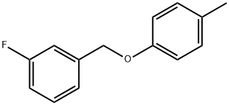 Benzene, 1-fluoro-3-[(4-methylphenoxy)methyl]- Struktur