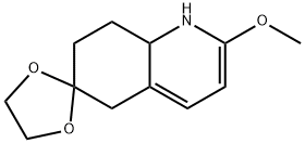Spiro[1,3-dioxolane-2,6'(5'H)-quinoline], 7',8'-dihydro-2'-methoxy- Structure