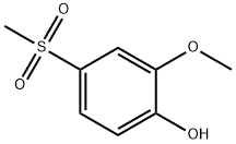 Phenol, 2-methoxy-4-(methylsulfonyl)- Structure