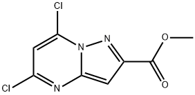 5,7-二氯吡唑并[1,5-A]嘧啶-2-羧酸甲酯,1211583-00-4,结构式