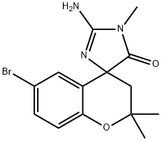 2′-amino-6-bromo-1′,2,2-trimethylspiro[chroman-4,4′-imidazol]-5′(1′H)-one,1212010-85-9,结构式