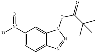 Propanoic acid, 2,2-dimethyl-, 6-nitro-1H-benzotriazol-1-yl ester 化学構造式