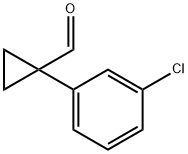 Cyclopropanecarboxaldehyde, 1-(3-chlorophenyl)- Struktur