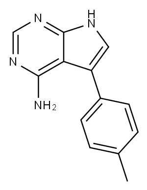 5-对甲基苯基-7H-吡咯[2,3-D]嘧啶-4-胺 结构式