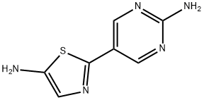 5-Amino-2-(2-aminopyrimidyl-5-yl)thiazole 结构式