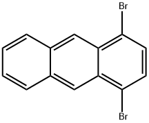 1,4-ジブロモアントラセン 化学構造式