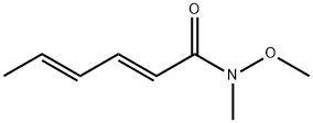 2,4-Hexadienamide, N-methoxy-N-methyl-, (2E,4E)- Structure
