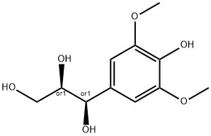 threo-1-C-シリンギルグリセロール 化学構造式