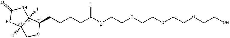 BIOTIN-四聚乙二醇, 1217609-84-1, 结构式