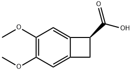 (S)-3,4-二甲氧基双环[4.2.0]辛-1,3,5-三烯-7-羧酸,1220993-44-1,结构式