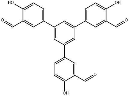1,3,5-TRIS(3'-醛基-4‘-羟基苯)苯,1222784-84-0,结构式