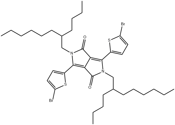 1224709-68-5 3,6-双(5-溴噻吩-2-基)-2,5-双(2-丁基辛基)吡咯并[3,4-C]吡咯-1,4(2H,5H)-二酮