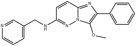 Imidazo[1,2-b]pyridazin-6-amine, 3-methoxy-2-phenyl-N-(3-pyridinylmethyl)- Struktur