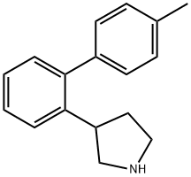 (±)-3-(4'-methyl-biphenyl-2-yl)-pyrrolidine,1227466-81-0,结构式