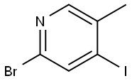 Pyridine, 2-bromo-4-iodo-5-methyl- Structure