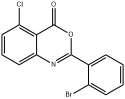 4H-3,1-Benzoxazin-4-one, 2-(2-bromophenyl)-5-chloro- Structure