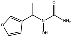 N-1-(fur-3-ylethyl)-N-hydroxyurea Struktur