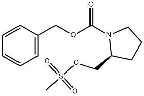 1-Pyrrolidinecarboxylic acid, 2-[[(methylsulfonyl)oxy]methyl]-, phenylmethyl ester, (2S)-