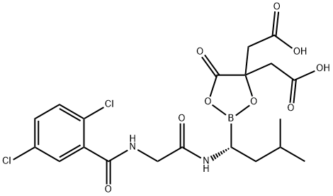 イキサゾミブクエン酸エステル 化学構造式