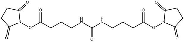 Butanoic acid, 4,4'-(carbonyldiimino)bis-, 1,1'-bis(2,5-dioxo-1-pyrrolidinyl) ester Structure