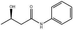 Butanamide, 3-hydroxy-N-phenyl-, (3R)- Structure