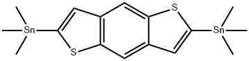 2,6-双(三甲基锡基)苯并[1,2-B:4,5-B']二噻吩 结构式