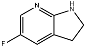 5-FLUORO-2,3-DIHYDRO-1H-PYRROLO[2,3-B]PYRIDINE0, 1243165-09-4, 结构式