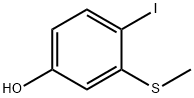 Phenol, 4-iodo-3-(methylthio)- 结构式