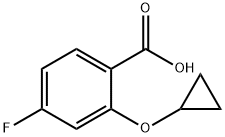 2-cyclopropyloxy-4-fluorobenzoic acid Structure