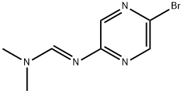METHANIMIDAMIDE, N'-(5-BROMO-2-PYRAZINYL)-N,N-DIMETHYL-, (1E)- 结构式