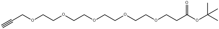プロパルギル-PEG5-T-ブチルエステル 化学構造式