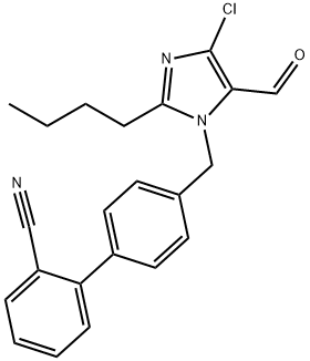 Des[2'-(1H-tetrazol-5-yl)] 2-Cyanolosartan Carboxaldehyde 结构式