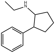 Cyclopentanamine, N-ethyl-2-phenyl- Struktur
