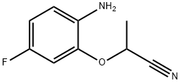 2-(2-氨基-5-氟苯氧基)丙腈 结构式