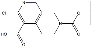 7-(叔-丁氧羰基)-3-氯-5,6,7,8-四氢-2,7-萘啶-4-羧酸 结构式