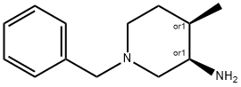 3-Piperidinamine,4-methyl-1-(phenylmethyl)-,(3R,4R)-rel- Struktur