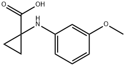1‐[(3‐methoxyphenyl)amino]cyclopropane‐1‐carboxylic acid Structure