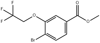 Benzoic acid, 4-bromo-3-(2,2,2-trifluoroethoxy)-, methyl ester 结构式